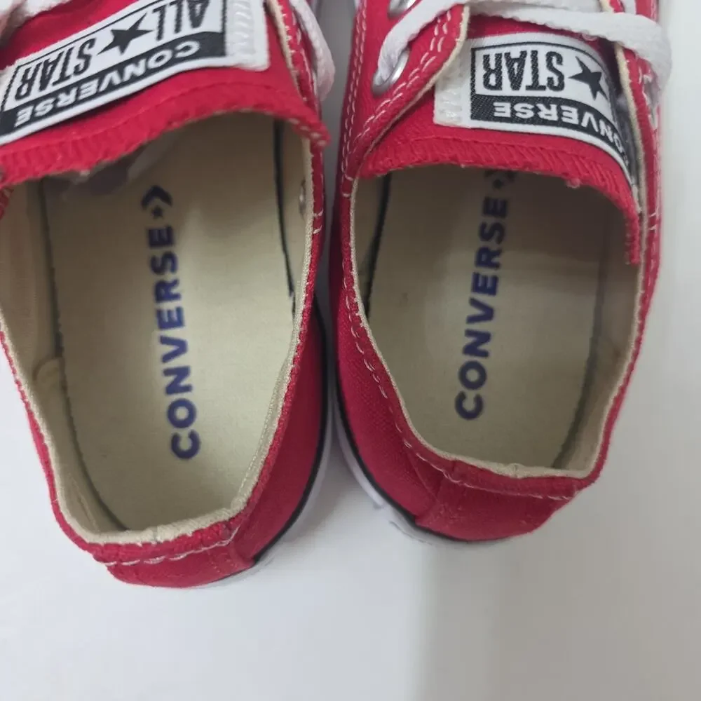 Converse All Star Kids Youth Size 1 Red Low Top All Star Canvas